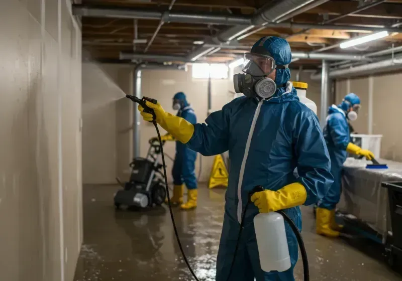 Basement Sanitization and Antimicrobial Treatment process in Elysburg, PA