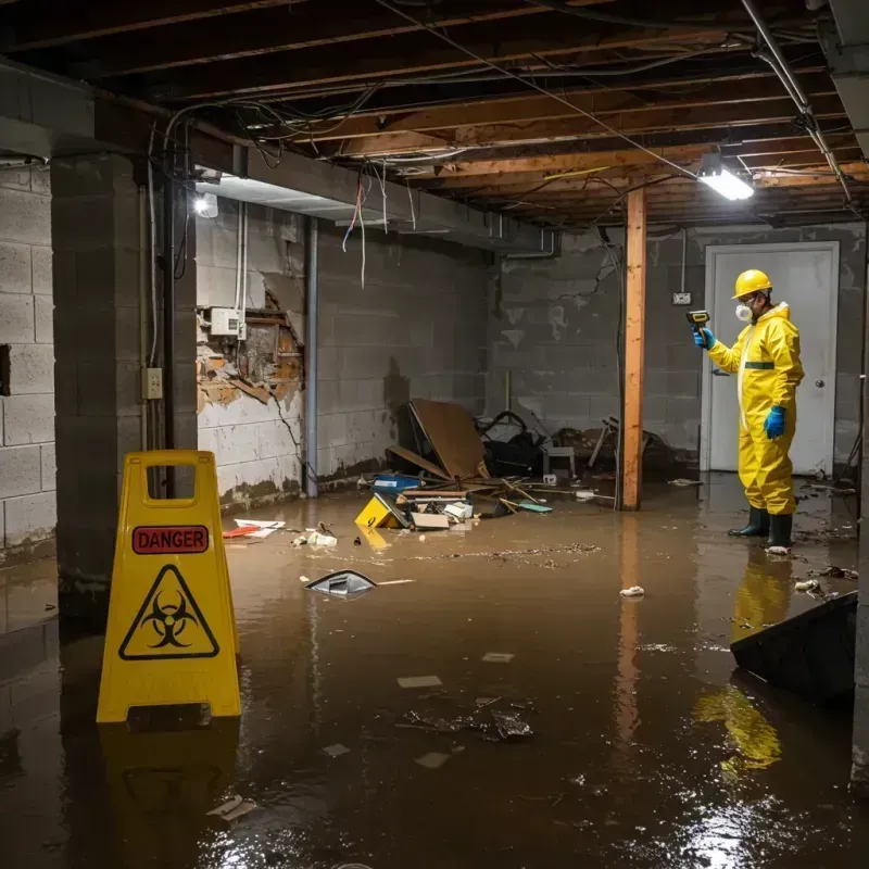 Flooded Basement Electrical Hazard in Elysburg, PA Property